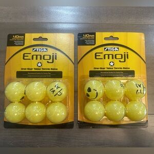 Emoji Yellow Table Tennis Balls